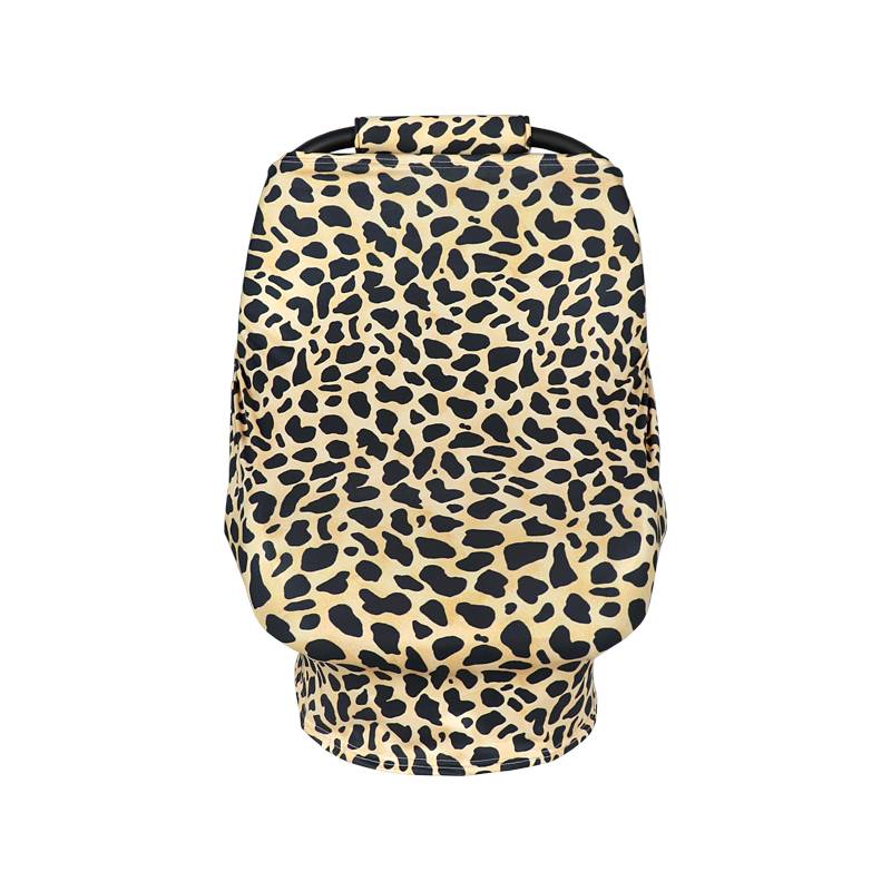 Toddler Cheetah Stretchy Car Seat Covers Nursing Cover Carseat Canopy