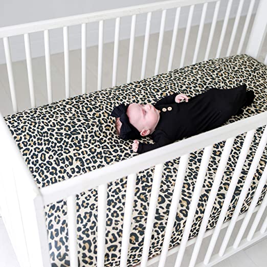 Baby Toddler Cheetah Fitted Crib Sheet Mattress Cover Bedding Set Bed Sheet